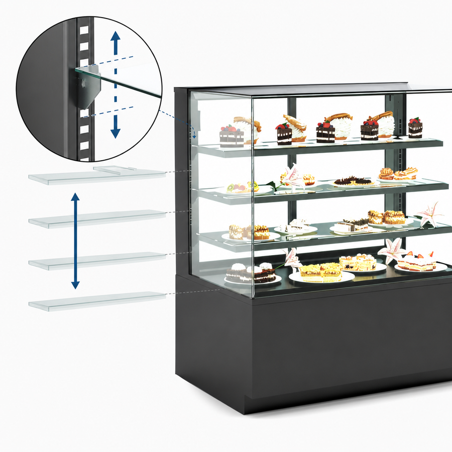 Adjustable Glass Shelving