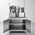 Thumbnail image #4 for Crown EMT-6-6 Electric Dual 6-Gallon Tilting Kettle & Cabinet Assembly