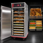 Thumbnail image #4 for Carter-Hoffmann (Middleby) GTH7 Gridless Heated Transport Cart, Stainless Steel, Insulated, AC/DC, 7 Sheet Pan/14 Hotel Pan Capacity