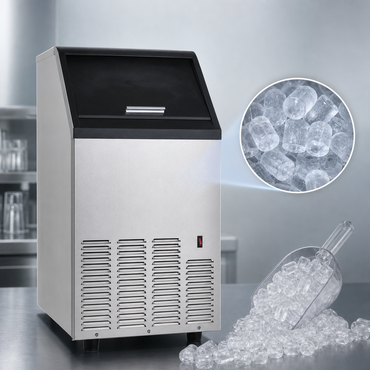 Product image #4 for Maxx Ice Bullet Ice Machine With Bin, 75 lb. per Day, 25 lb. Storage, Air-Cooled, Stainless Steel