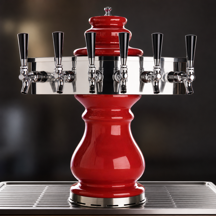 Product image #4 for Braumeister Countertop 6-Faucet Glycol-Cooled Ceramic Draft Beer Tower