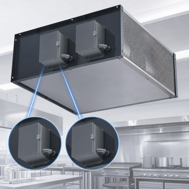 Product image #4 for Berner Industrial 60-Inch Unheated Direct-Drive Air Curtain for 14-Foot Doors with 2 x 1 HP Motors