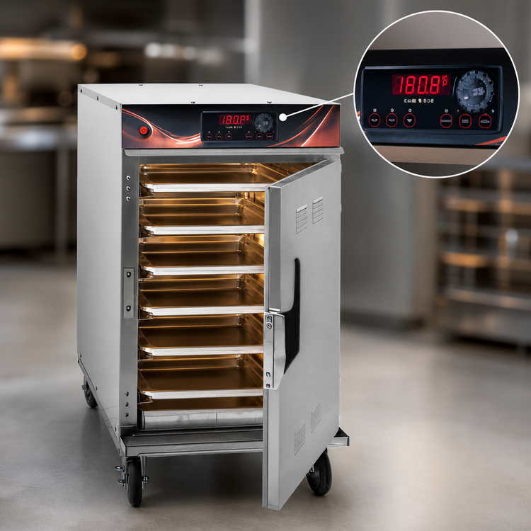 Product image #4 for Cres Cor Half-Size Mobile Cook-and-Hold Radiant Cabinet, 8 Full-Size Pan Capacity