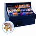 Thumbnail image #4 for Howard-McCray Ovation Series R-OS30E-6-B 75-Inch Remote Open Merchandiser, Straight Plexi, Black