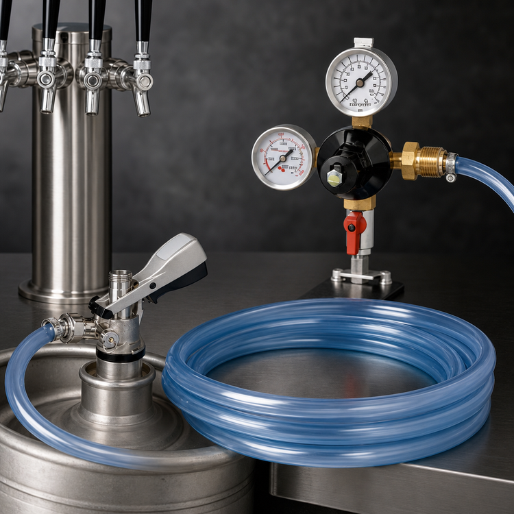 Product image #4 for Pro-Line 8-Keg Wine Tapping Kit with Dual Gauge Nitrogen Regulator