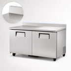Thumbnail image #4 for True Mfg. - General Foodservice TWT-60-HC 60-Inch Two-Section Worktop Refrigerator, 2 Doors, Stainless Steel Top with Rear Splash