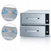 Thumbnail image #4 for Hatco Built-In Two-Drawer Standard Drawer Warmer, 120V, Stainless Steel