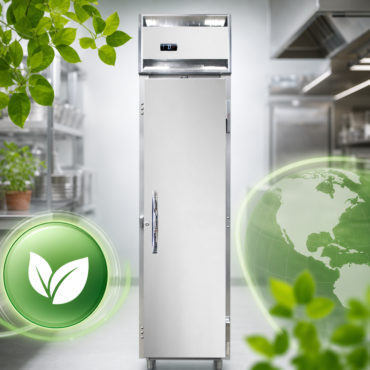 Product image #4 for Continental Refrigerator Designer Slim Line 17-3/4" One-Section Full Stainless Steel Reach-In Freezer