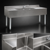 Thumbnail image #4 for Eagle Group 2200 Series 4-Compartment Underbar Sink Unit with Dual Drainboards and Included Faucets, 72-Inch