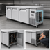 Thumbnail image #4 for Turbo Air J Series Extra-Deep Three-Section Side Mount Undercounter Freezer, 93-Inch Wide, 30 Cu. Ft.