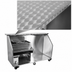 Thumbnail image #4 for Portable Bar for Stackable Cups with Refrigerator Space, 84-Inch Stainless Steel, 12-Inch Ice Bin