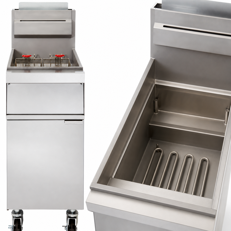 Product image #5 for Vulcan 1GR45M Free-Standing Gas Fryer, 15-1/2-Inch Wide, Millivolt Thermostat, 45-50 lb Capacity