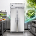 Thumbnail image #4 for Continental Refrigerator D2FSENSS Designer Slim Line 2-Section Reach-In Freezer