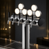 Thumbnail image #4 for Perlick Illuminated Winged Tee Countertop Glycol-Cooled 4-Faucet Draft Tower, Polished Chrome