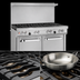 Thumbnail image #4 for Southbend Ultimate 48-Inch Commercial Gas Restaurant Range with 6 Open Burners, Standard Oven, and Cabinet Base