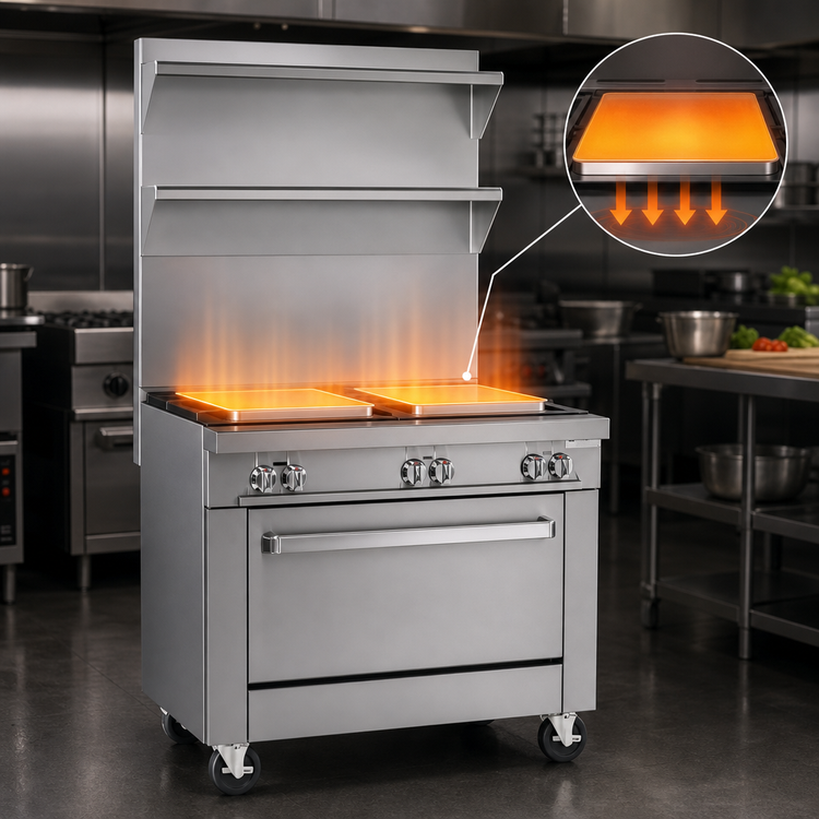 Product image #4 for Southbend Platinum Heavy Duty 24-Inch Modular Electric Hotplate Range with (2) 12 x 24-Inch Hotplates