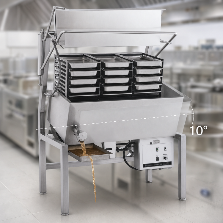 Product image #4 for Skittle SKG15-11 Multi-Function Gas Cooker with 49-Gallon Kettle and 10° Tilt