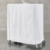 Thumbnail image #4 for Metro Waterproof Vinyl-Nylon Coated Queen Mary/Banquet Cart Cover with PVC Zipper, White, 48 x 24 x 62 Inches