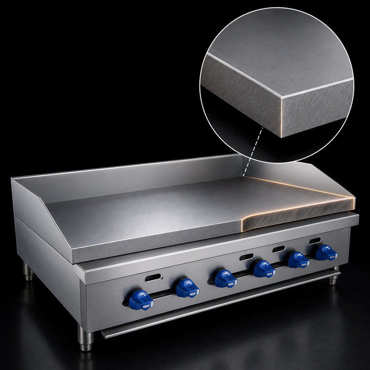 Product image #4 for Comstock-Castle FHP42-42 Countertop Gas Griddle with 42-Inch x 21-Inch Smooth Steel Plate, 108,000 BTU