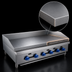 Thumbnail image #4 for Comstock-Castle FHP42-42 Countertop Gas Griddle with 42-Inch x 21-Inch Smooth Steel Plate, 108,000 BTU