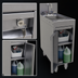Thumbnail image #4 for Glastender Underbar Wet Waste Sink with Cabinet Base, Hinged Door and Gooseneck Faucet, 12-Inch W x 24-Inch D