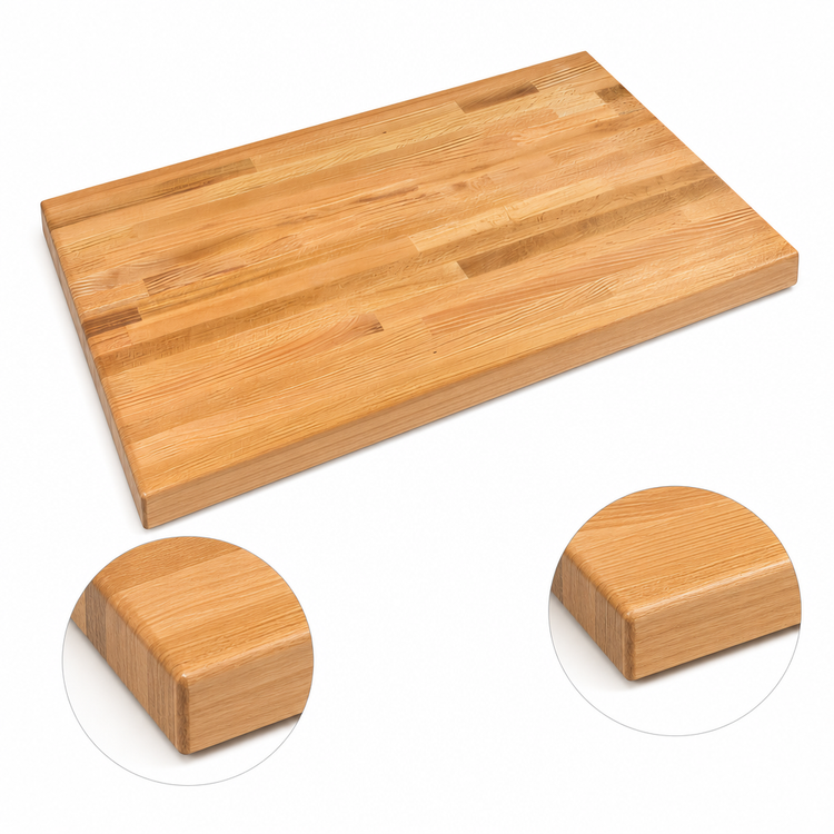 Product image #4 for John Boos Appalachian Red Oak Blended Edge Grain Island Countertop, 48 x 38 x 1-1/2 Inch, Varnique Finish