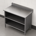 Thumbnail image #4 for John Boos Open-Front Cabinet Base Work Table with 16-Gauge Stainless Steel Top and 5-Inch Backsplash, 36 x 24 Inches