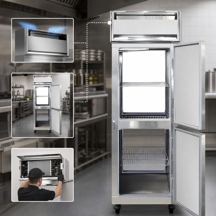 Product image #4 for Continental Refrigerator 1FNSAPTHD One-Section Pass-Thru Half-Height Solid Door Freezer