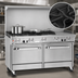 Thumbnail image #4 for Southbend Ultimate 60-Inch Gas Restaurant Range with 6 Open Burners, 24-Inch Griddle/Broiler, Standard Oven, and Convection Oven