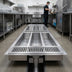 Thumbnail image #3 for Eagle Group ASWTFT-1296-SG 96 Inch Wide Anti-Splash Cool Trough Floor Drain Water Tempering System