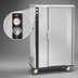 Thumbnail image #5 for FWE P-Series Mobile Heated Banquet Cart for 96-120 Covered Plates, Single Door, Stainless Steel