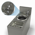 Thumbnail image #4 for BK Resources Underbar Speed Station with Push-Down Glass Rinser and Dipper Well Faucet
