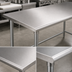 Thumbnail image #4 for Advance Tabco 84-Inch x 24-Inch Flat Top Stainless Steel Work Table with Open Base