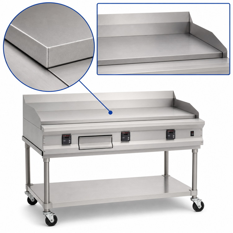 Product image #4 for Imperial Pro Series 36-Inch Gas Countertop Griddle, 1-Inch Smooth Plate, 90,000 BTU