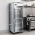 Thumbnail image #4 for Continental Refrigerator 1FESNSAGDHD One-Section Extra-Wide Reach-In Freezer with Half-Height Glass Doors