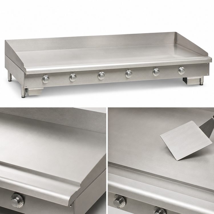 Product image #4 for Imperial ITG-72-E 72-Inch Electric Countertop Griddle with Thermostatic Controls