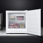Thumbnail image #4 for Summit Commercial Accucold® FS30L7 Compact Freestanding Undercounter Freezer, 1.8 Cu. Ft., White, Manual Defrost, Reversible Solid Door