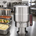 Thumbnail image #4 for Southbend (Middleby) Southbend Steam KEPS-40 40-Gallon Electric Stationary Steam Kettle with 2/3 Jacket, Thermostatic Control & Pedestal Base