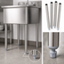 Thumbnail image #4 for 19-Inch Stainless Steel Sink Leg Set with Adjustable Feet