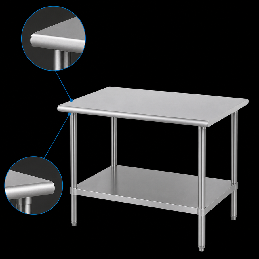 Rounded Front and Rear Edges