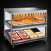 Thumbnail image #4 for Hatco Glo-Ray 36-Inch Countertop Two-Shelf Slant/Horizontal Pass-Through Merchandising Warmer with High Watt Top Shelf