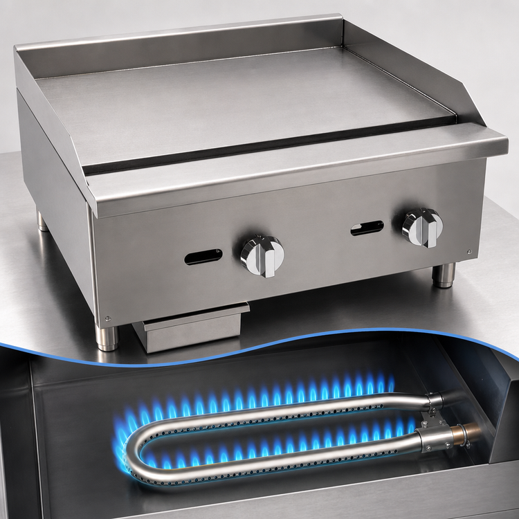 Product image #4 for Comstock-Castle 16-Inch Countertop Gas Griddle, Manual Control, 30,000 BTU