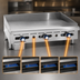Thumbnail image #4 for Imperial 48-Inch Countertop Gas Griddle with 1-Inch Smooth Polished Steel Plate
