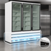 Thumbnail image #5 for Howard-McCray 65 Cu. Ft. Three-Section Bottom-Mount Triple-Pane Glass Door Refrigerator Merchandiser, White