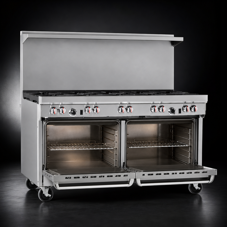 Product image #4 for Southbend S-Series 60-Inch Gas Restaurant Range with 10 Open Burners and 2 Standard Ovens