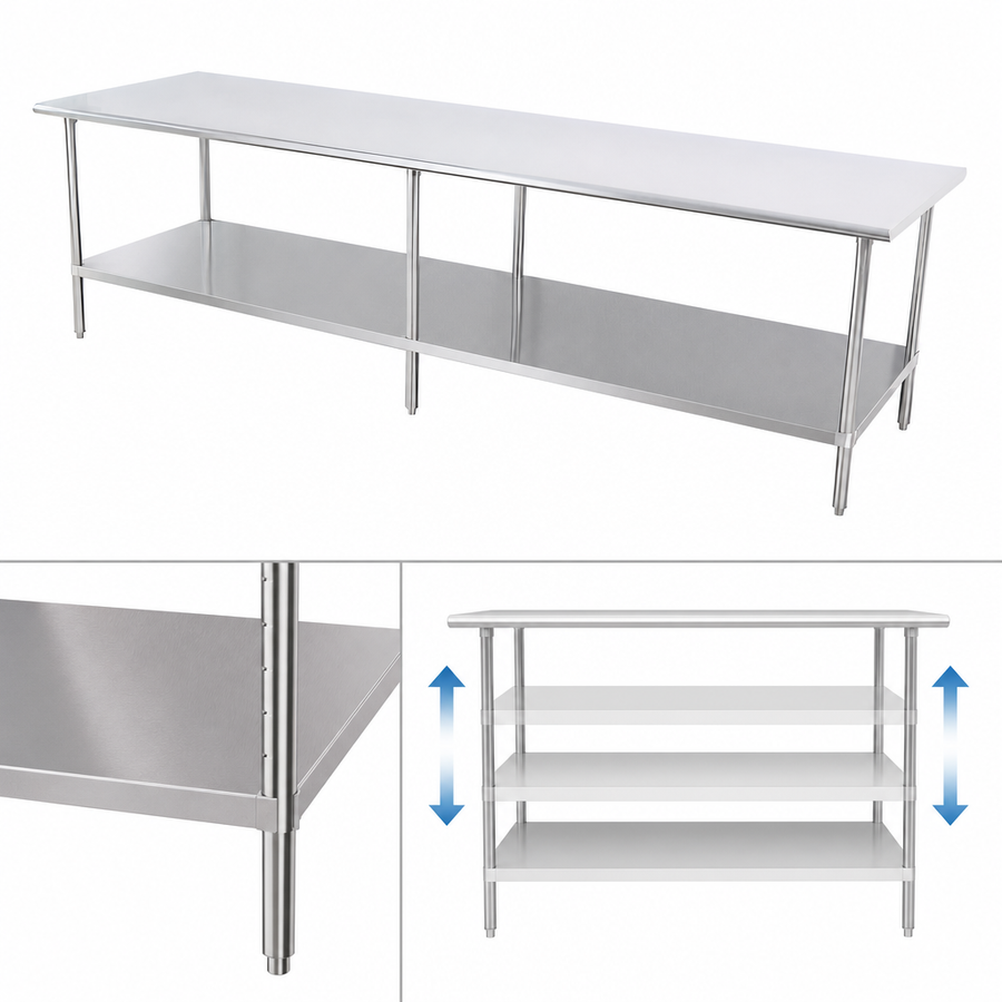 Adjustable Stainless Steel Undershelf