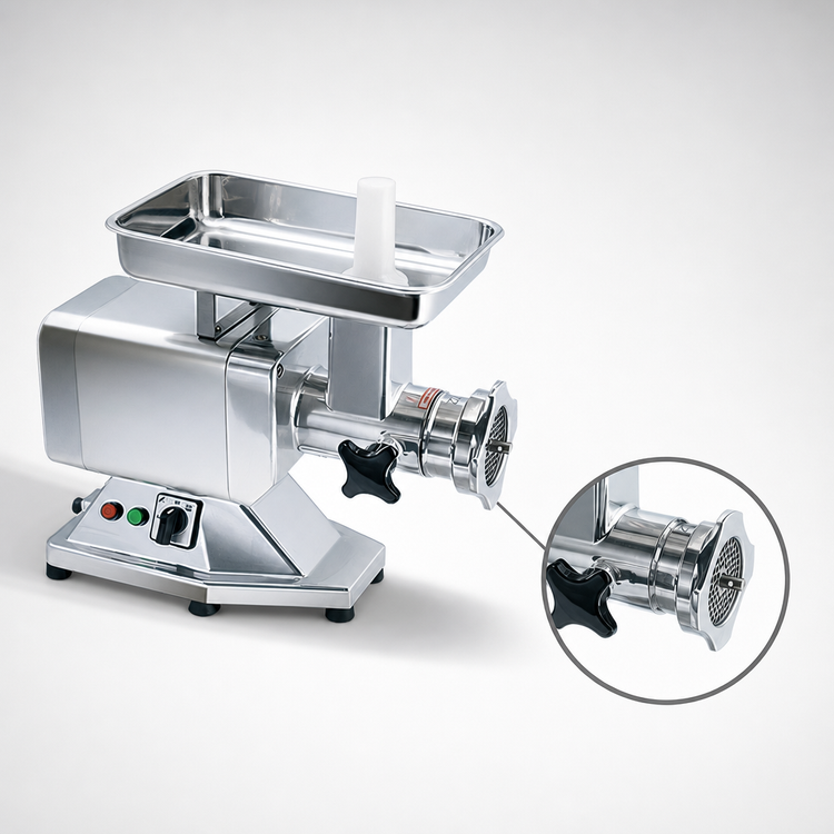 Product image #4 for BakeMax Titan Series Countertop Electric Meat Grinder, #12 Hub, 1 HP, Gear Drive, 120V