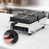 Thumbnail image #4 for Krampouz Single 4x7 Liège Countertop Waffle Maker with 180° Opening and Cast Iron Plates