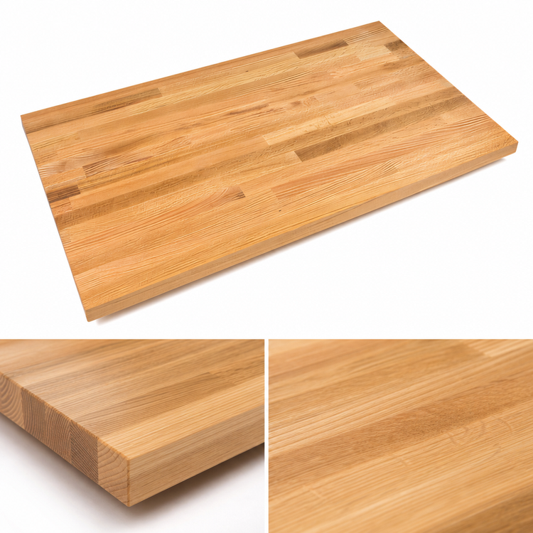 Product image #4 for John Boos Appalachian Red Oak Blended Edge Grain Island Countertop, 108 x 36 x 1-1/2 Inch, Penetrating Oil Finish