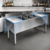 Thumbnail image #4 for CHOICE by Glastender Three-Compartment Stainless Steel Underbar Sink Unit with Dual Drainboards, 60-Inch W x 19-Inch D